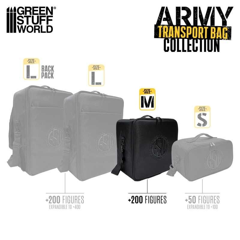 Army Transport Bag - M - Wargame Miniatures case compatible with WH40K