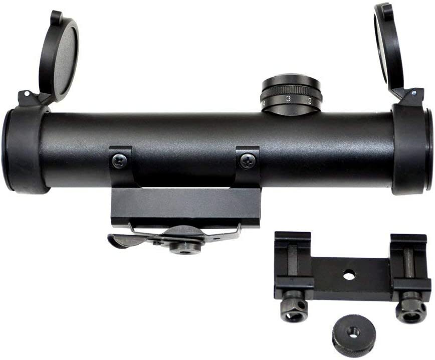 SNIPER 4x20 Grunt Compact Rifle Scope w/ See through Mount