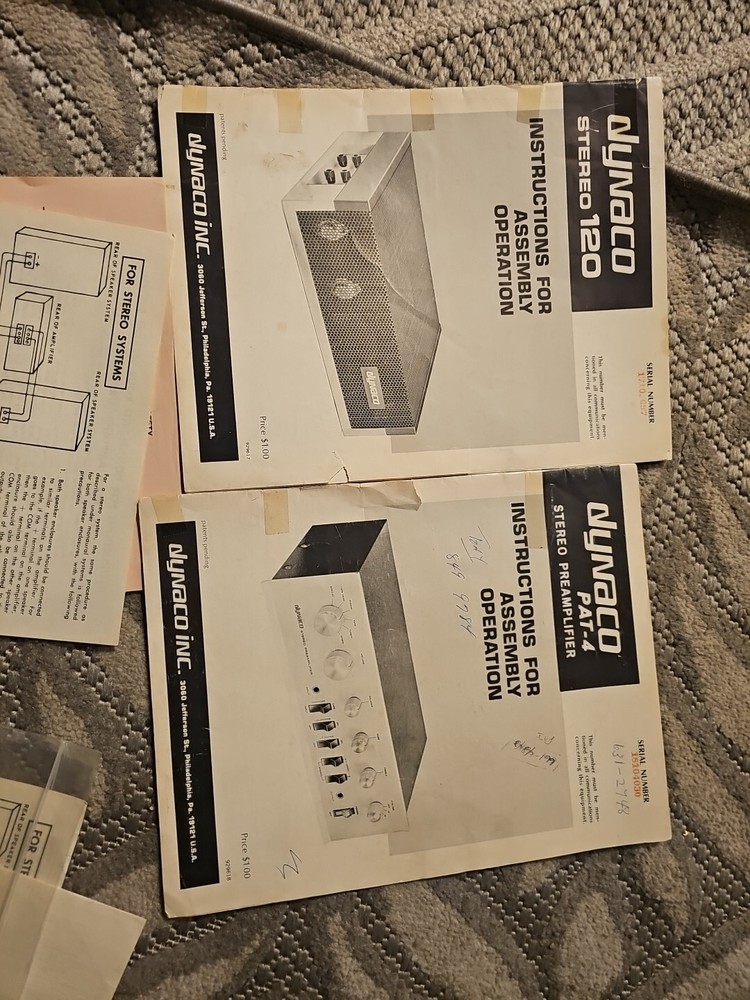 Dynaco Amplifier/Dynaco Preamplifier