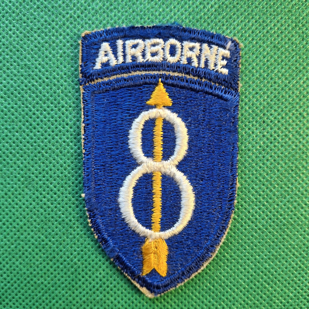 US Army Late 1950's 8th Infantry Division, Attached "Airborne" Tab Patch