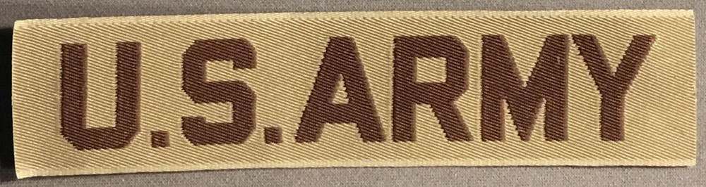 U.S. Army tab plain desert licensed patch