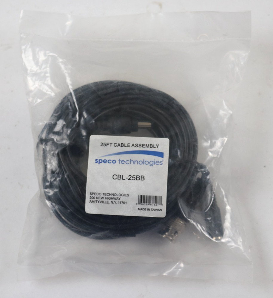 New SPECO TECHNOLOGIES CBL25BB Combined Cable, 25 Ft. Sealed