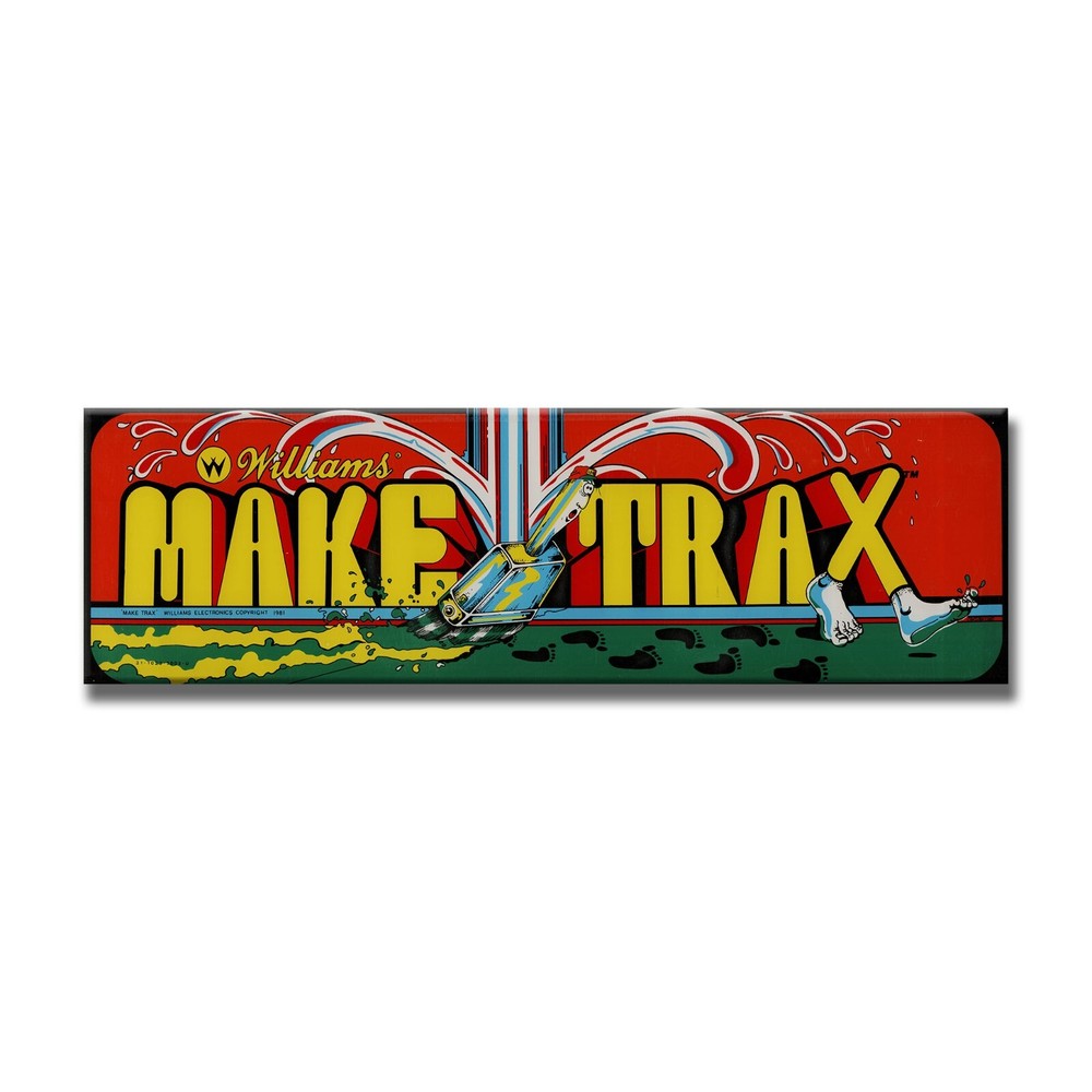 Make Trax Premium Arcade Marquee Restoration Backlit Sign Insert