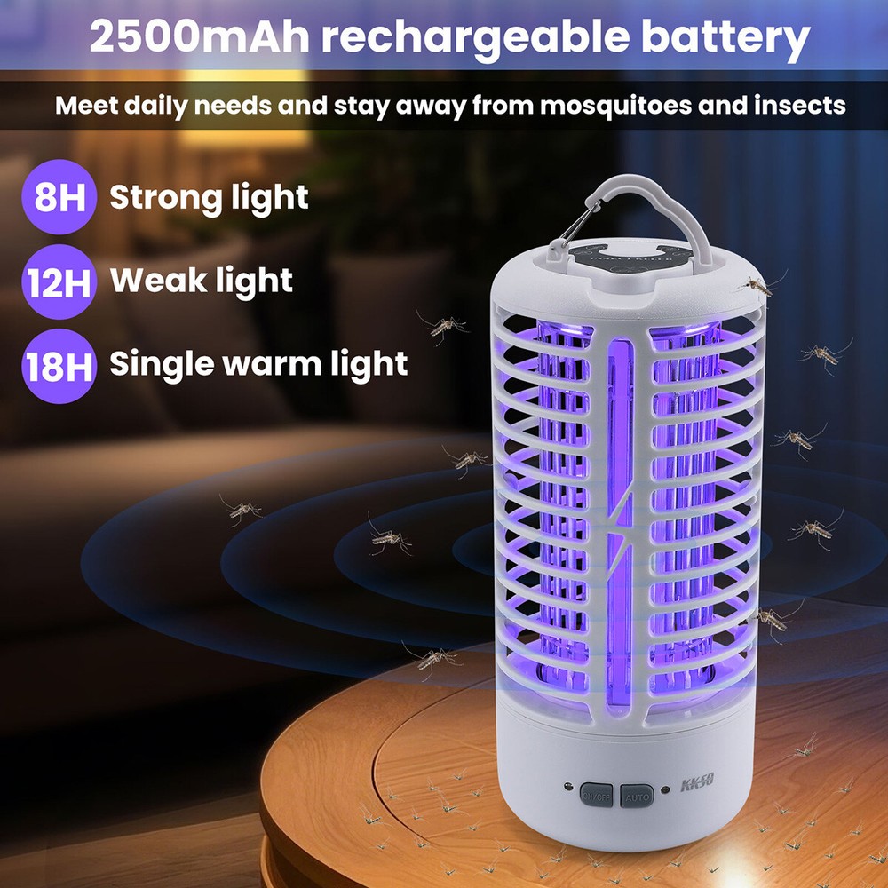Electric Mosquito Insect Fly Bug Zapper Killer LED Light Trap Pest Control Lamp