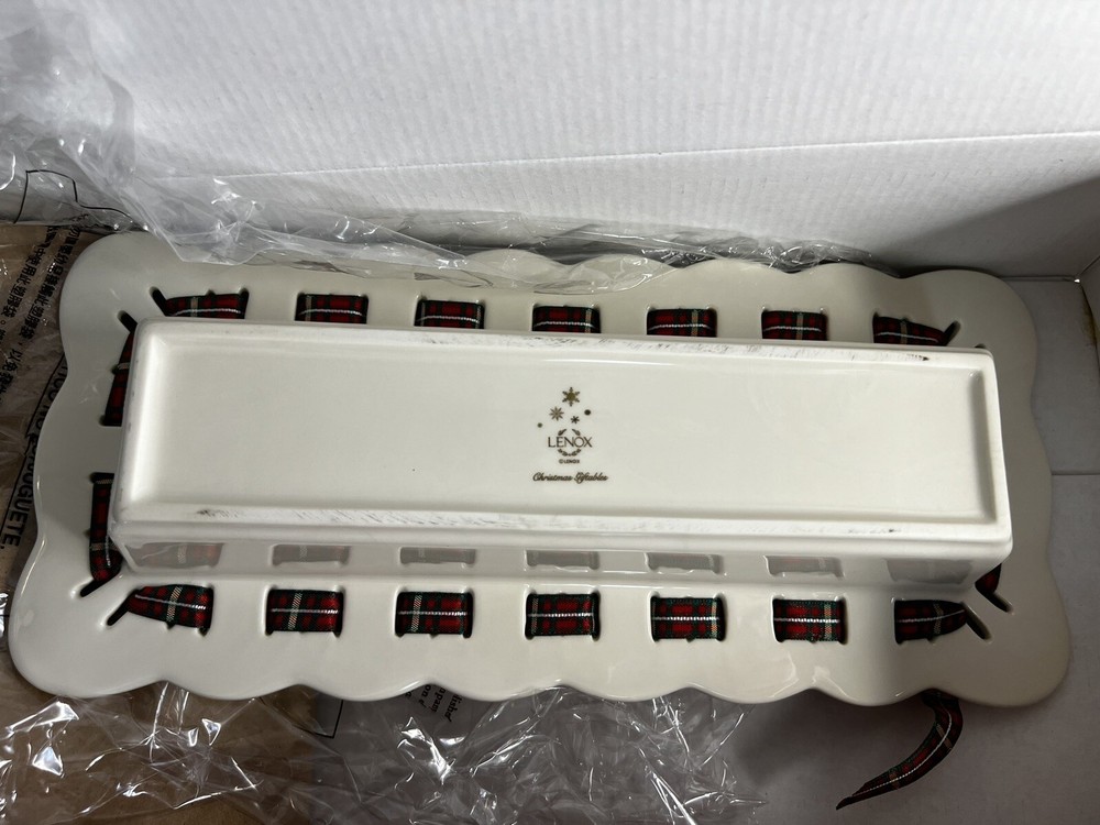 Lenox Christmas Giftables Cracker Tray With BOX And TAGS