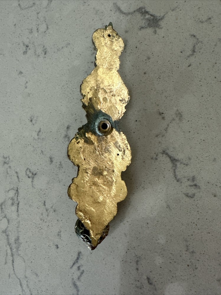 Antique Ornate Pendulum Style Brass Door Knocker