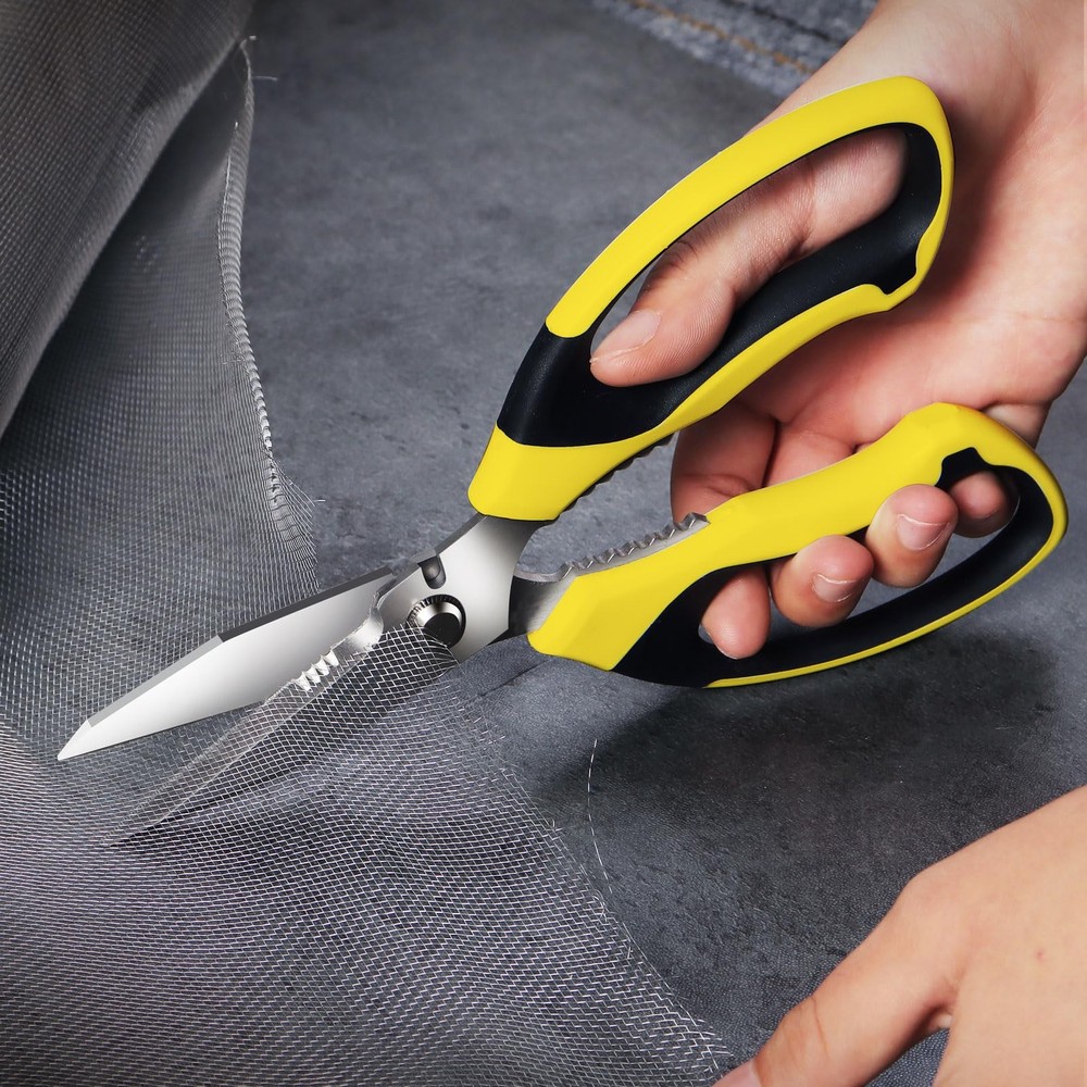 Utility Scissors Heavy Duty: 8-Inch sharp Scissors All Purpose heavy duty, Se...