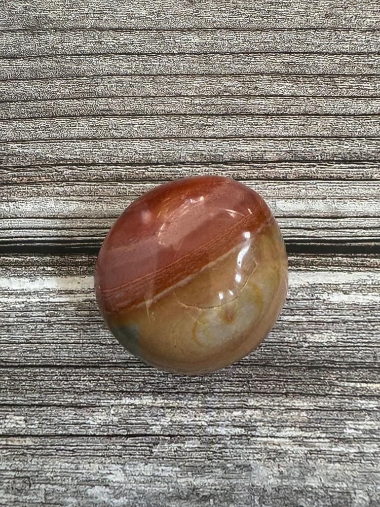 1.79” Polychrome Jasper Palm Stone 2.7oz (Madagascar)