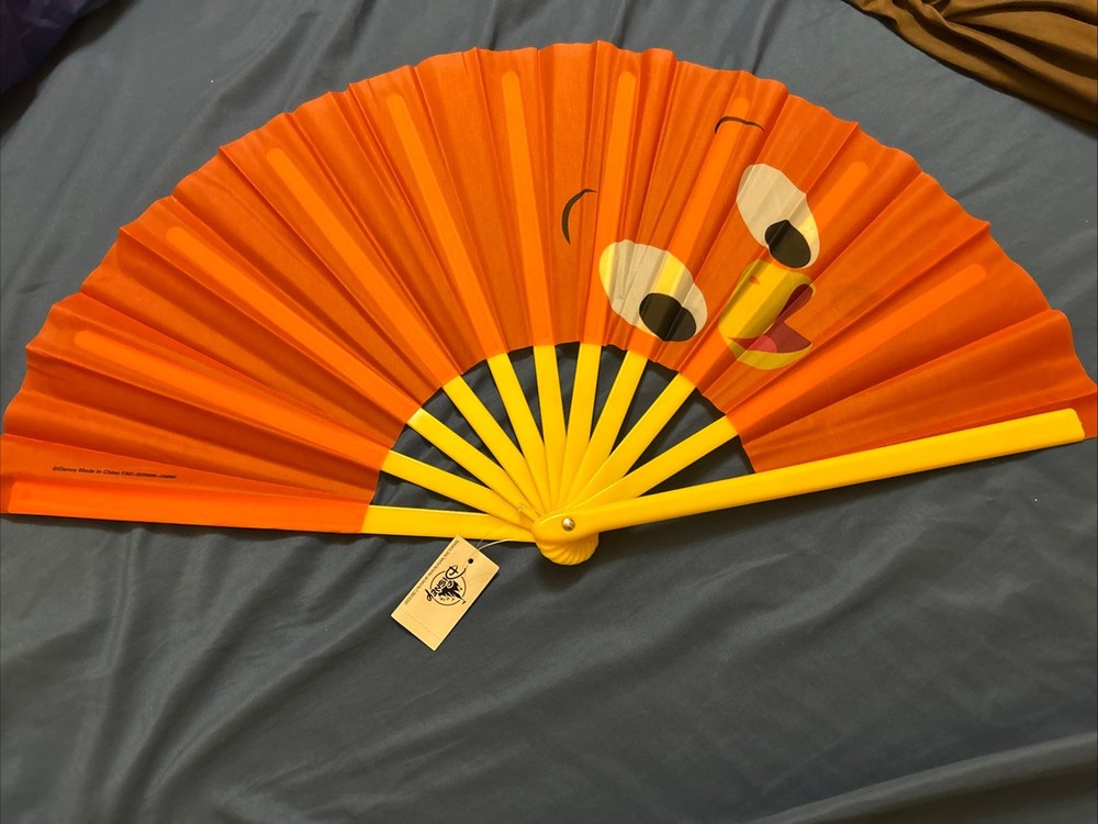 Disney Parks Orange Bird Folding Fan