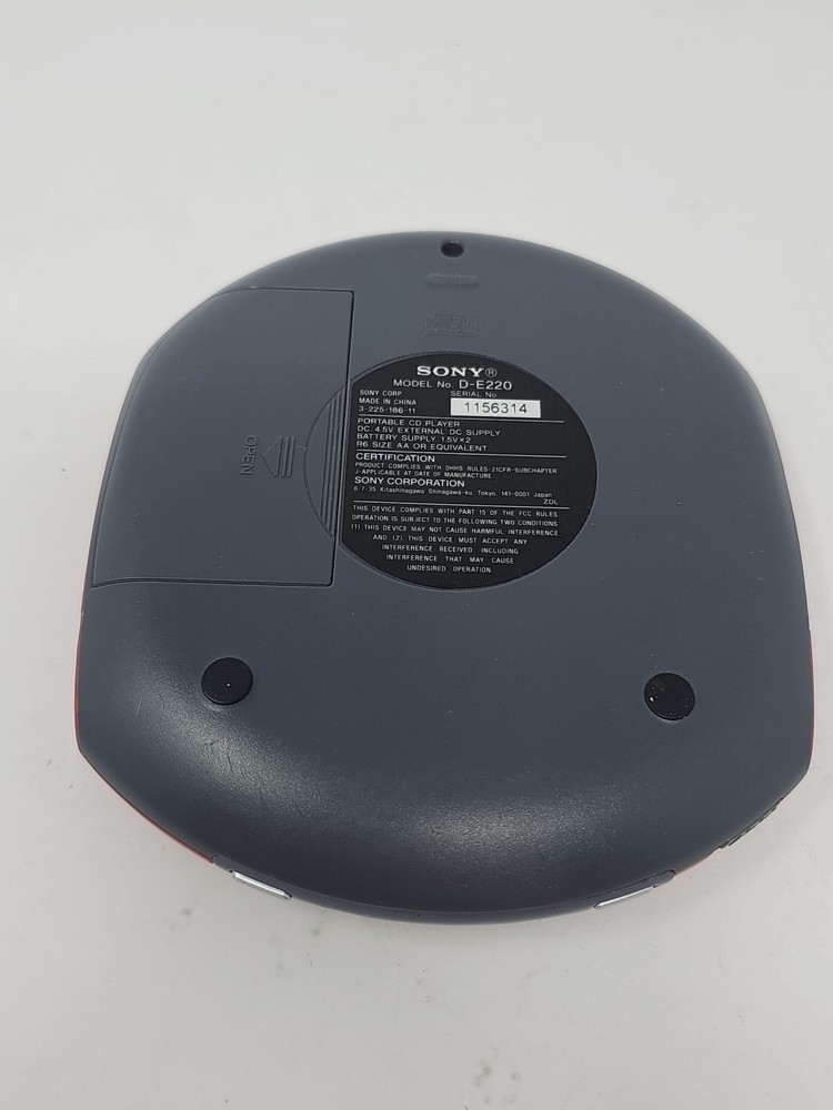 Sony Walkman D-E220 Portable CD Player ESPMAX Tested And Working