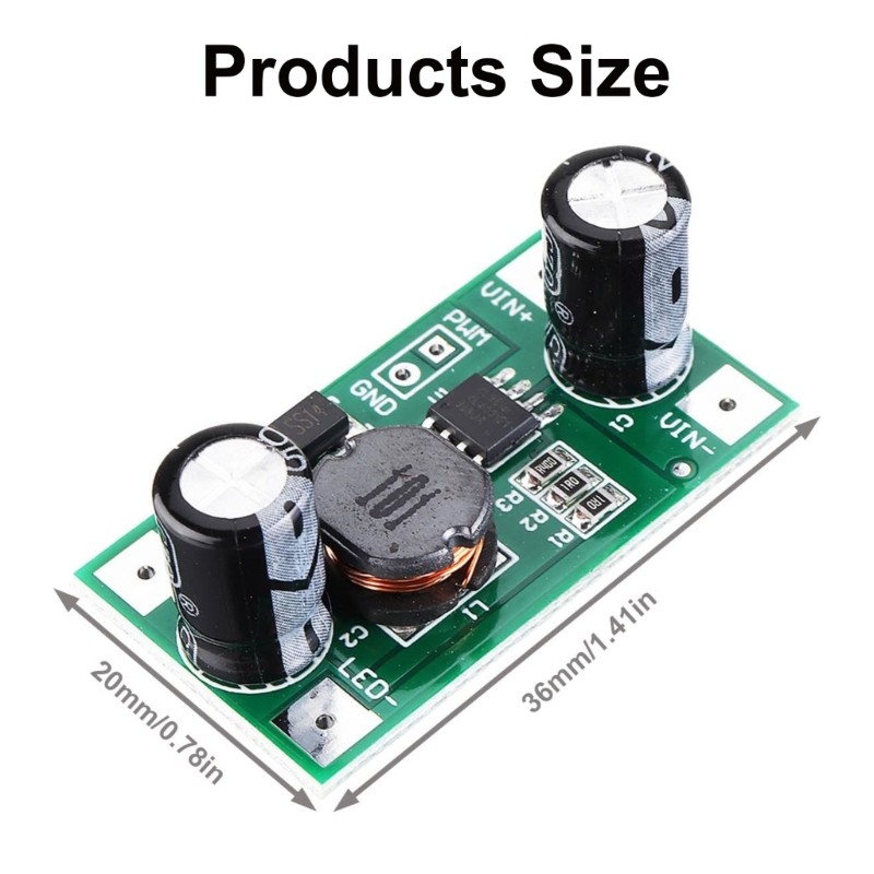 5Pieces LED Lighting Driver PWM Dimming Control Board Small Design for Maker