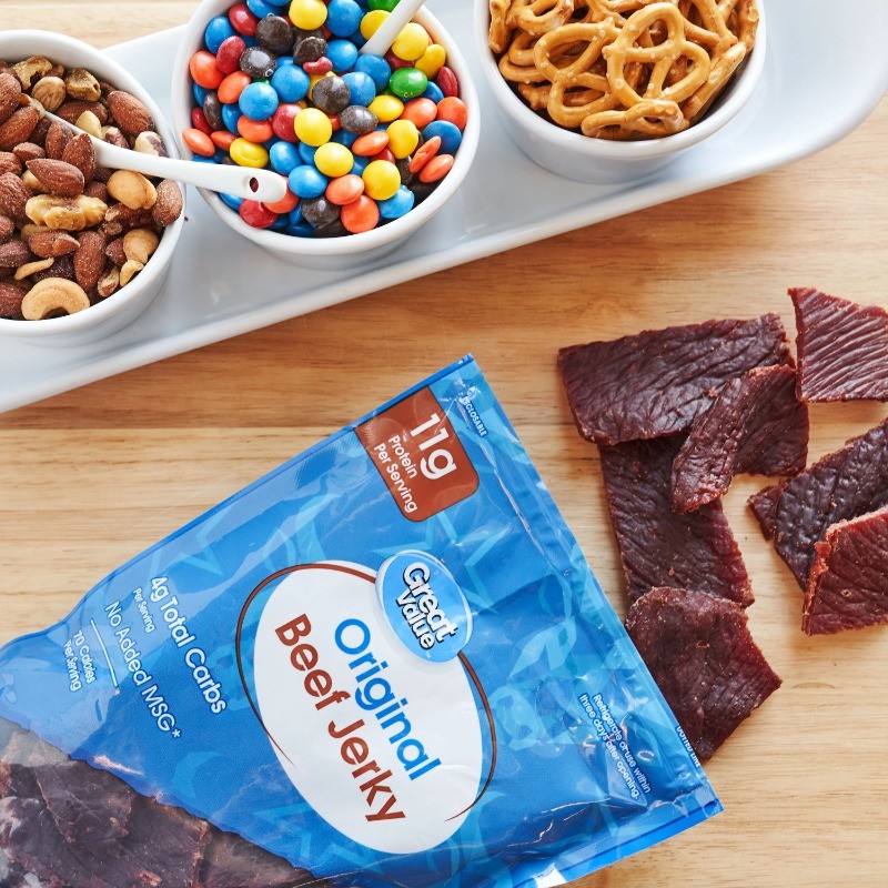 (2 pack) Great Value Original Beef Jerky Value Pack, 10 oz