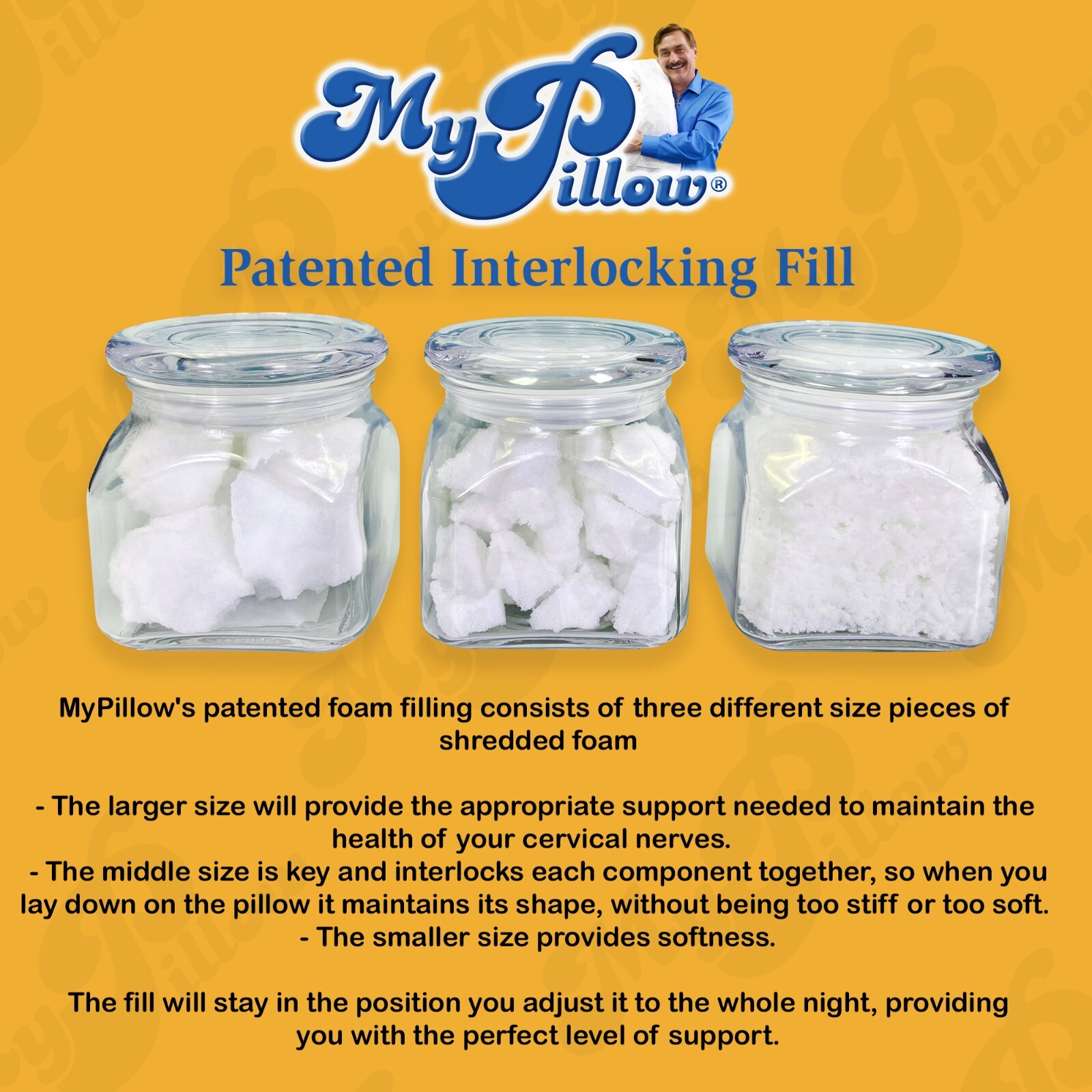 MyPillow Classic Standard Bed Pillow, Medium Support (Pack of 2)