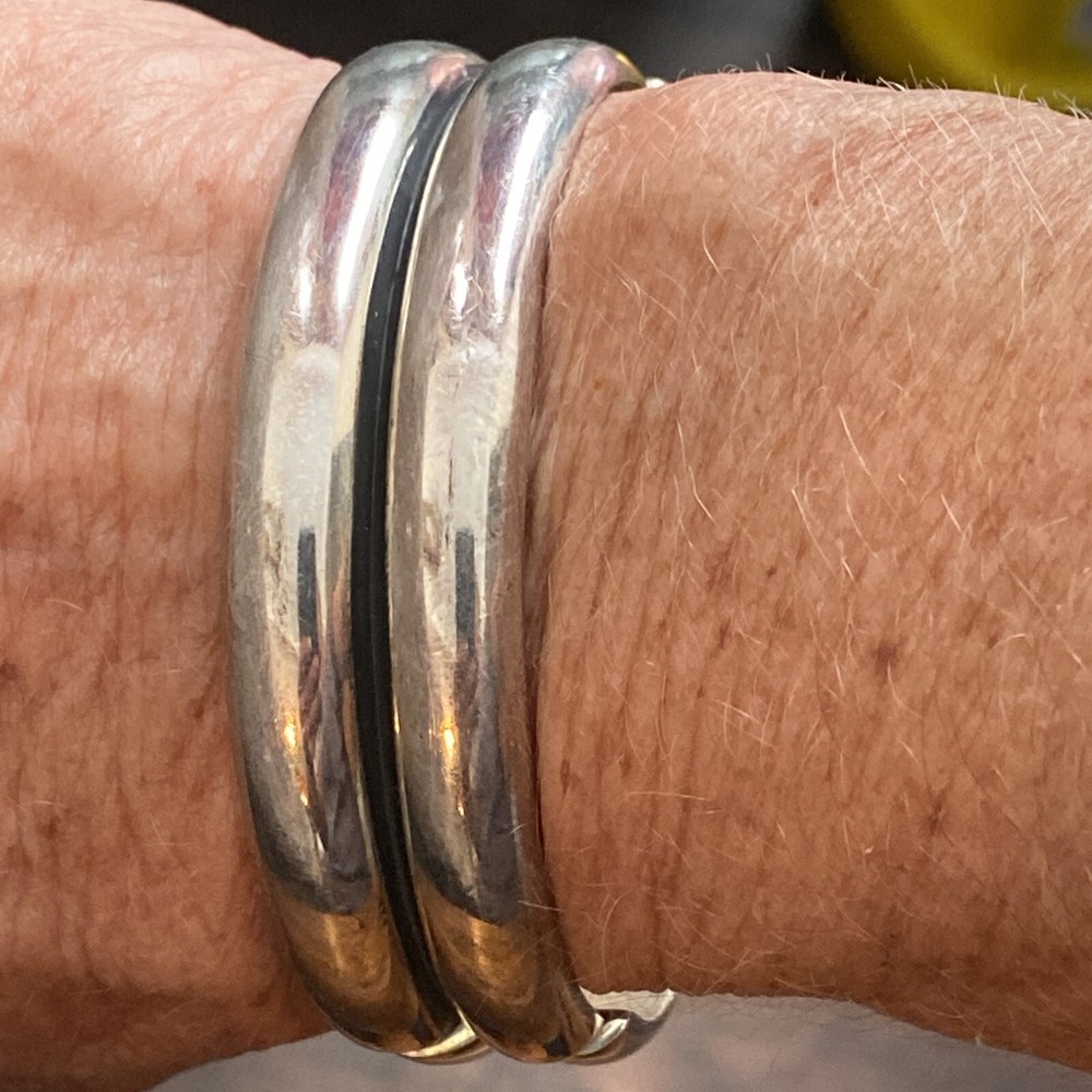 Vintage Mexico Open Bangle Signed CII TM