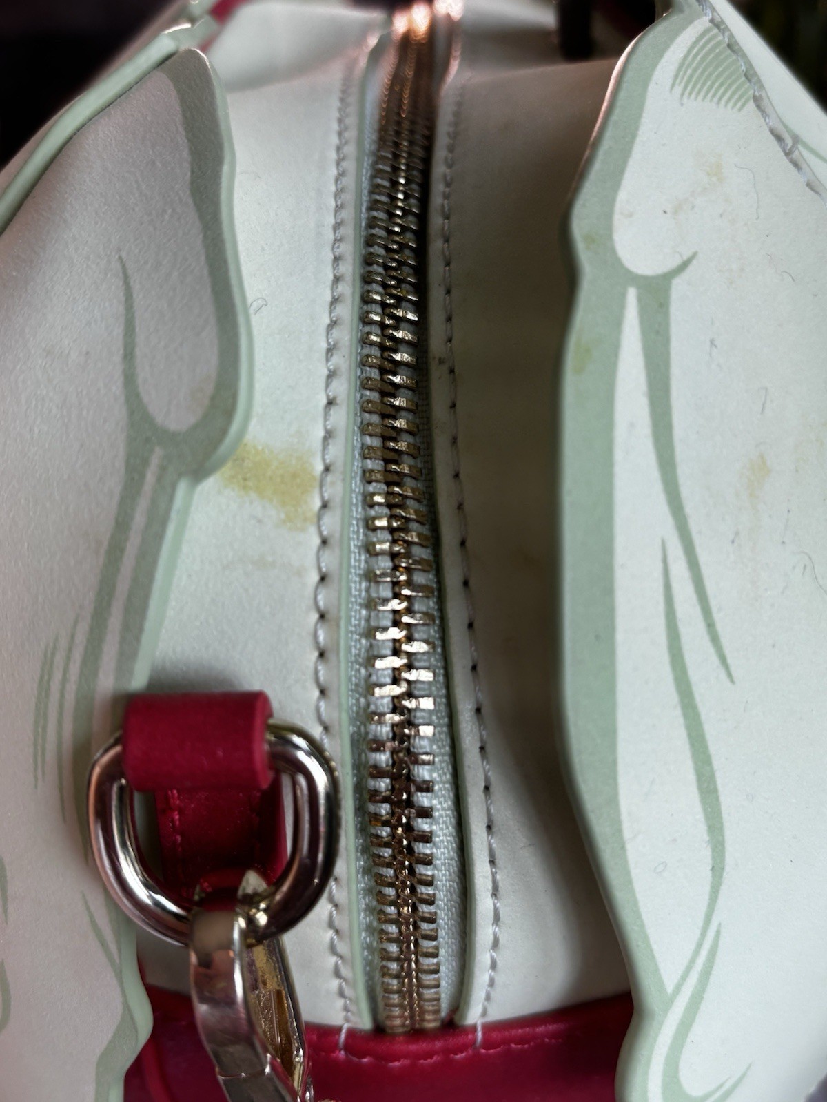 Rare Disney Loungefly Snow White Glow In The Dark Apple purse