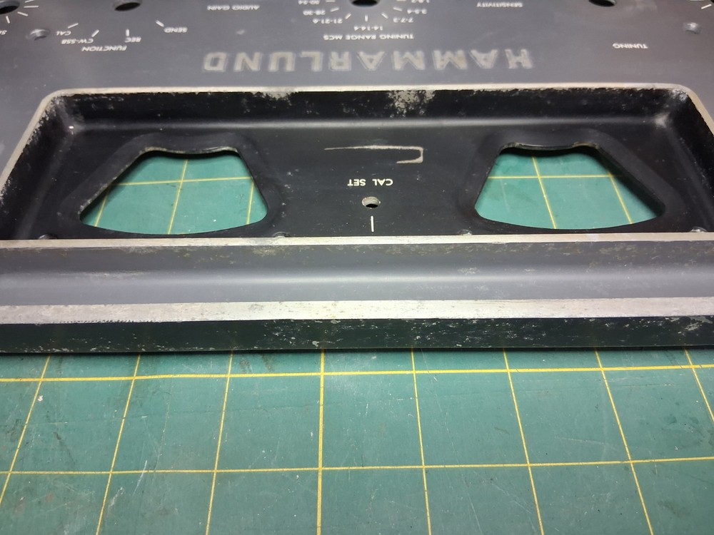 Hammarlund HQ-110 Receiver Faceplate, Used
