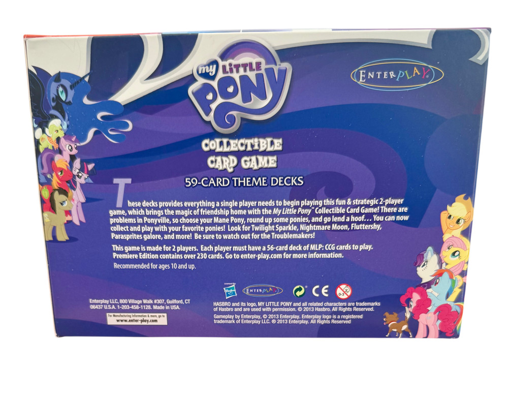 EMPTY My Little Pony CCG Premiere Theme Deck Display Box - EMPTY Box