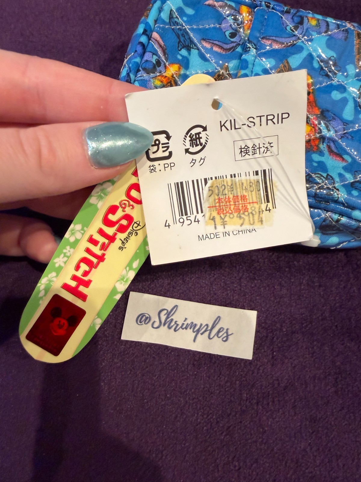 DISNEY STITCH Miniature Purse Wallet Bag Zipper Case Lilo & Stitch NEW With Tags