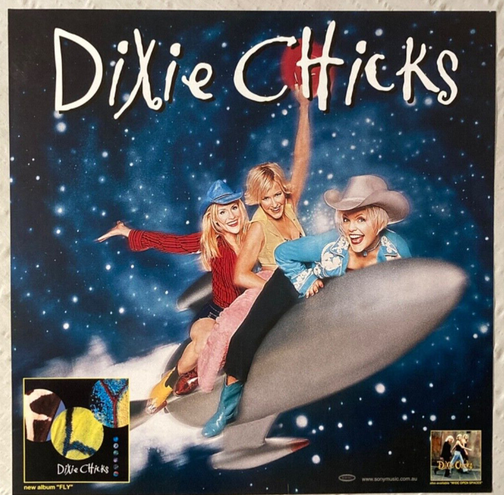 Dixie Chicks 1999 Two-Sided Australian Lightbox Promo Poster Fly