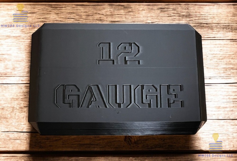 12ga Shotgun Shell Storage Box Case - 25rd Round - Multiple Colors Available!