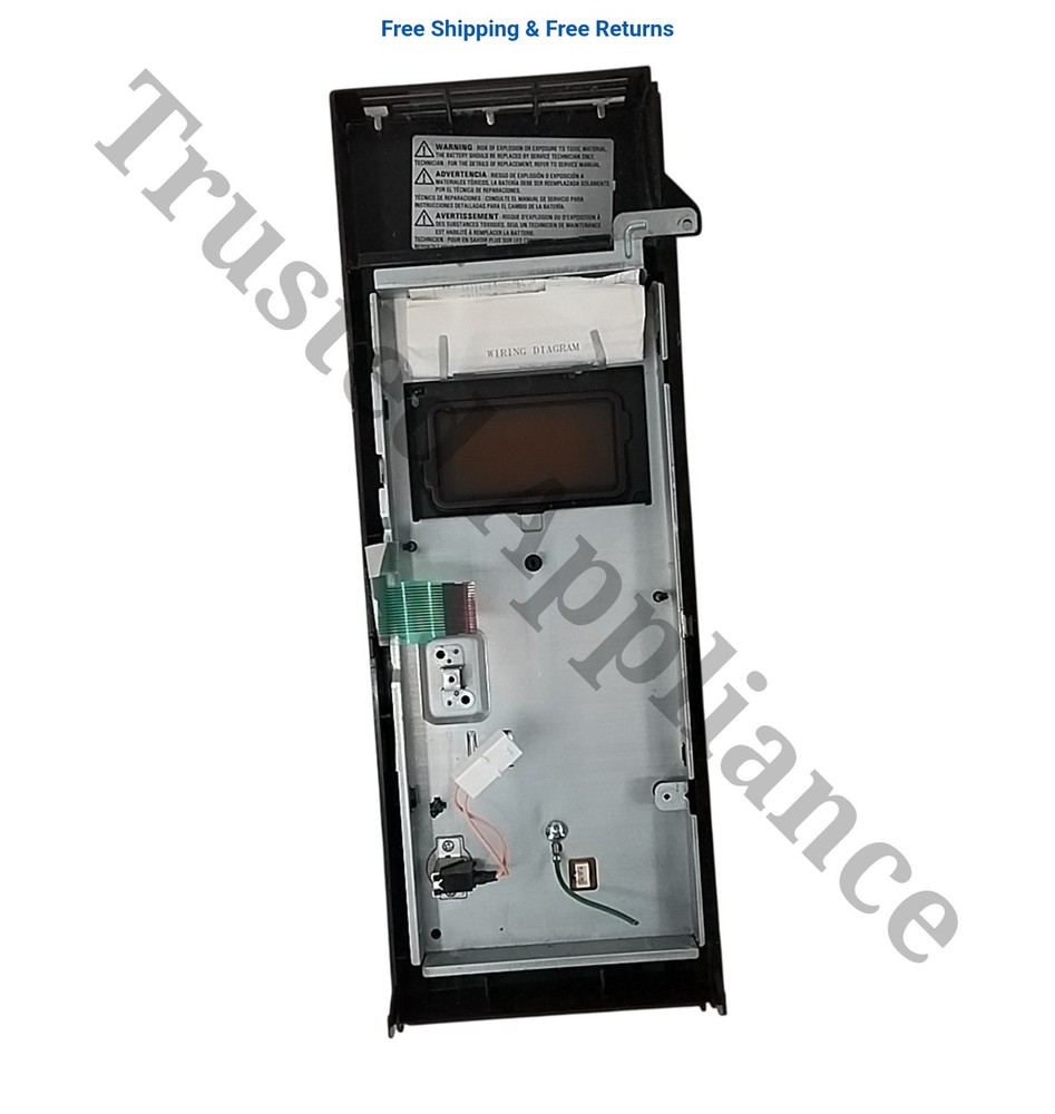 GE Microwave Control PANEL PART # WB07X11360 black
