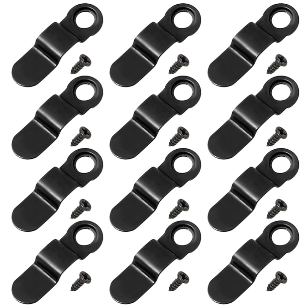 100PCS Black Photo Frame Rotating Clips Backboard Buckles
