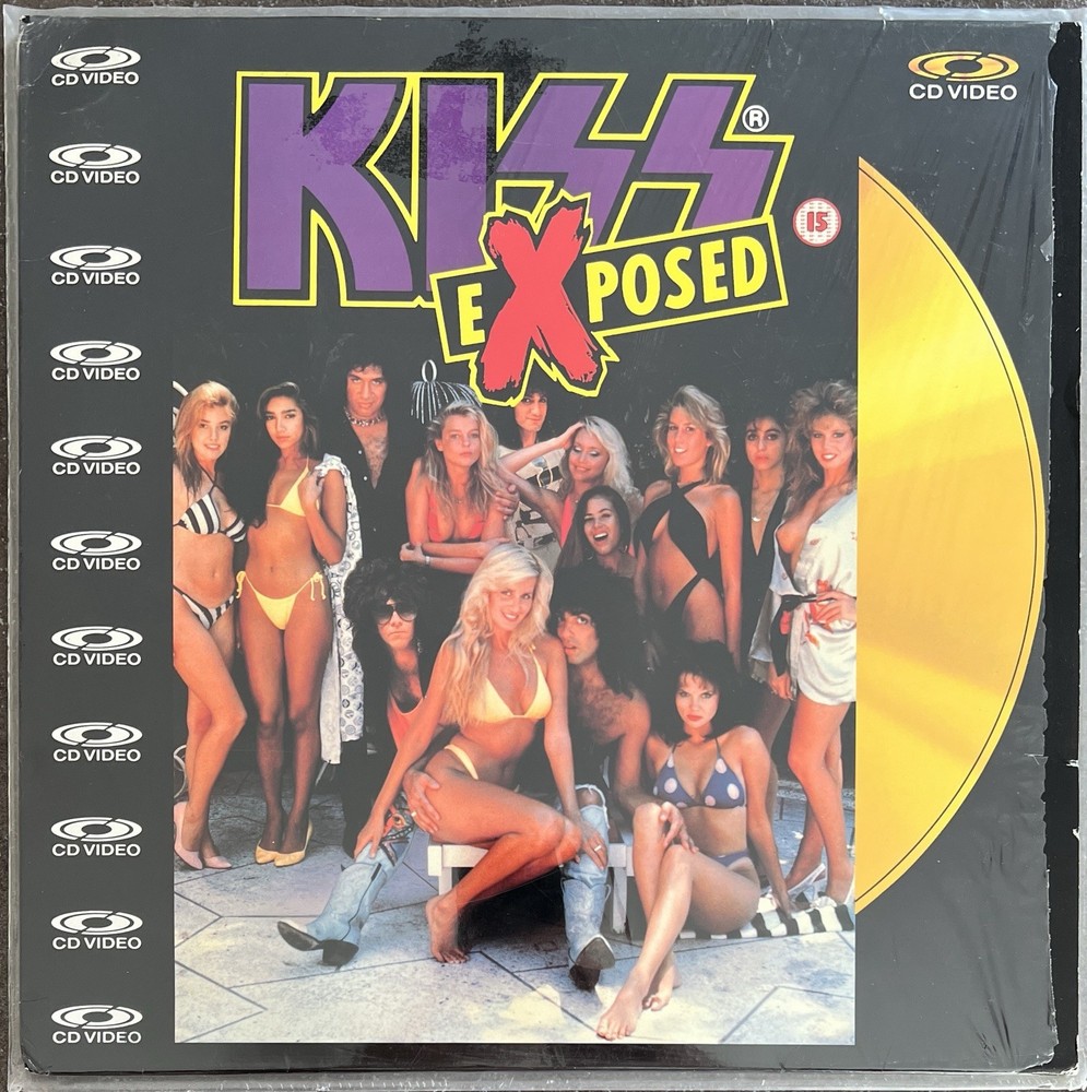 Kiss Exposed 1987 CD Video Phonogram 080 100-1 Sleeve Near Mint Disc Discoloured