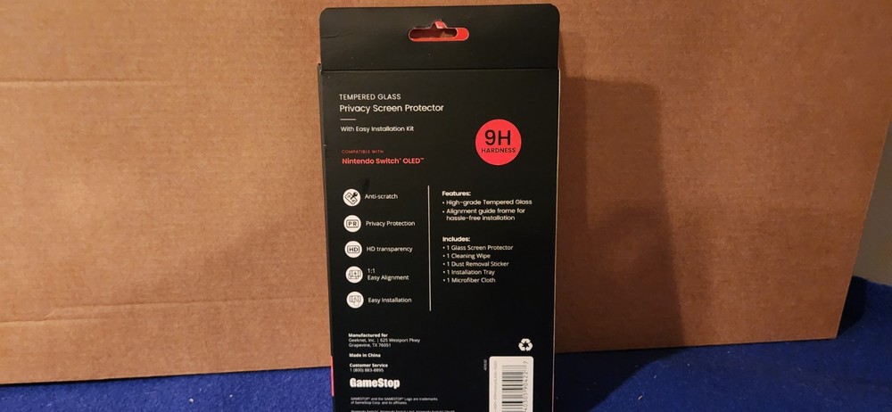 GameStop Tempered Glass Screen Protector for Nintendo Switch OLED