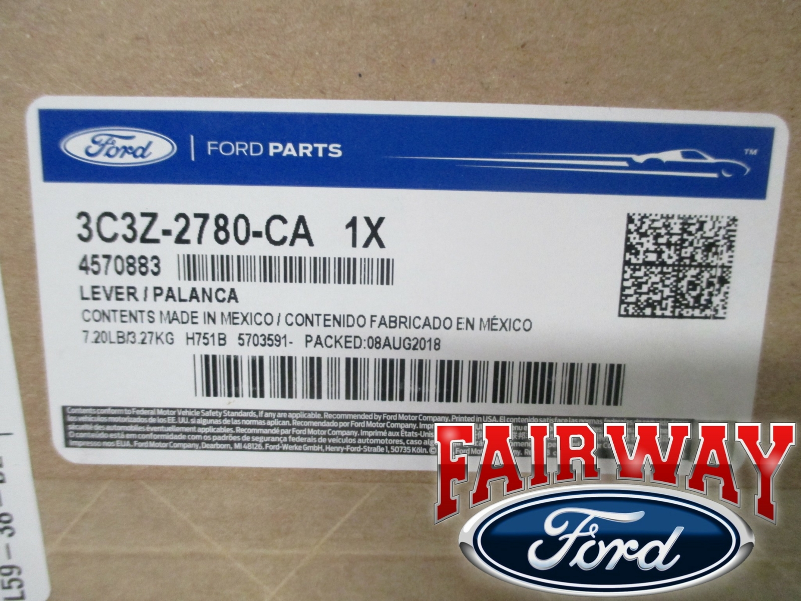 03 thru 04 Super Duty OEM Ford Parking Emergency Brake Lever Pedal 3C3Z-2780-CA