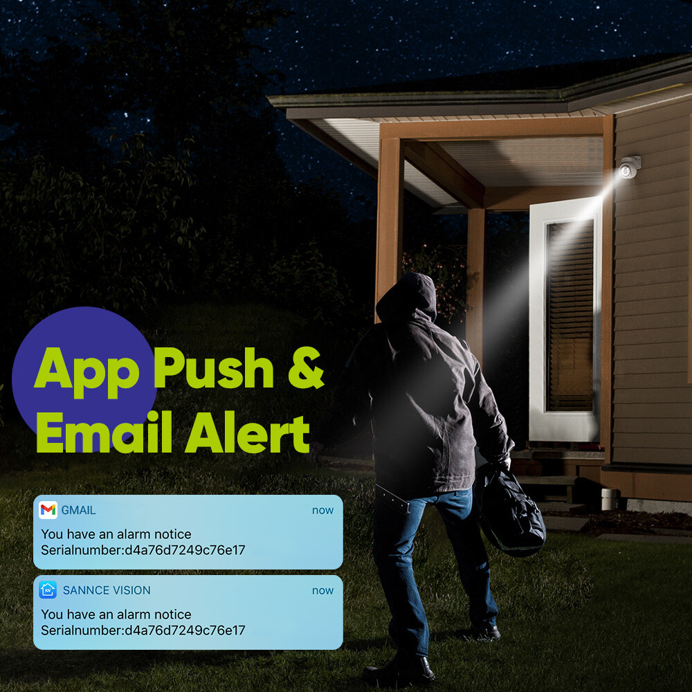 SANNCE 8CH 4K NVR 8MP Two Way Audio POE PT Security Camera System AI Detection