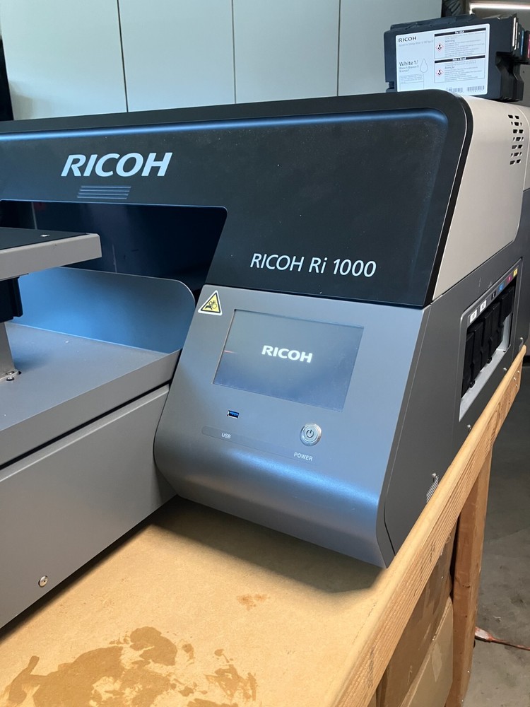 Ricoh RI-1000 DTG printer plus additional equipment