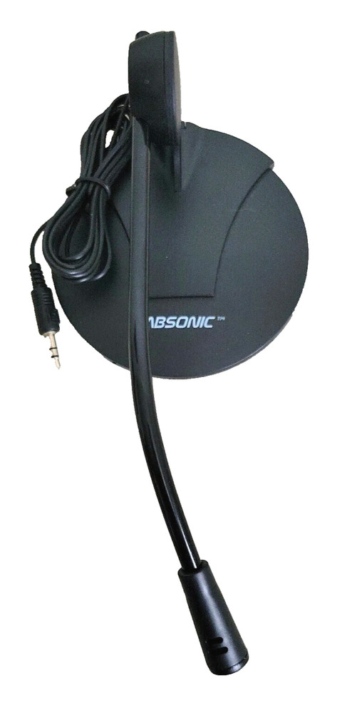 Labsonic LSMIC-BLK Black Desktop PC Computer Desk Table Microphone Audio Mic