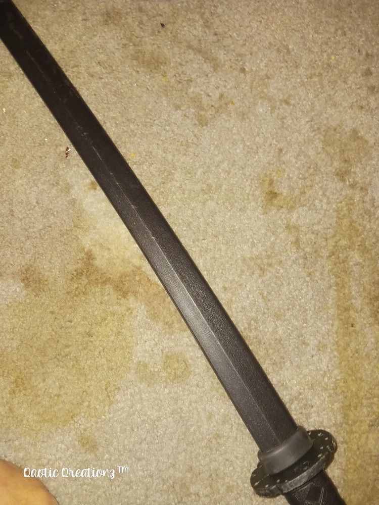 Black Martial Arts Practice Sword