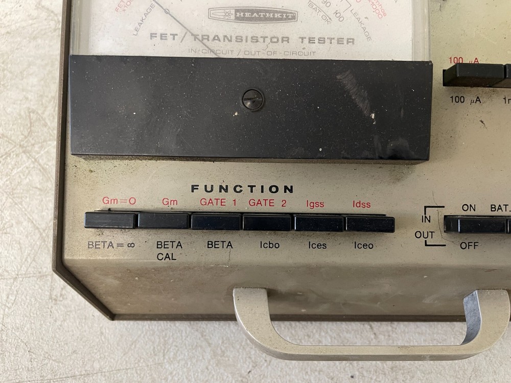 Heathkit FET / Transistor Tester IT-121 Vintage Untested