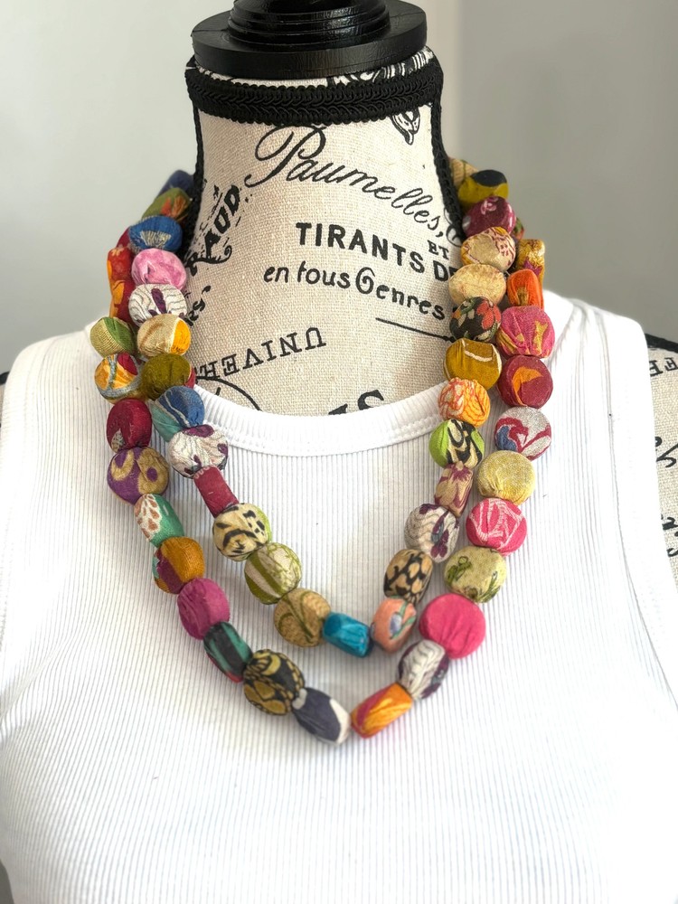 Kantha Pastille Necklace