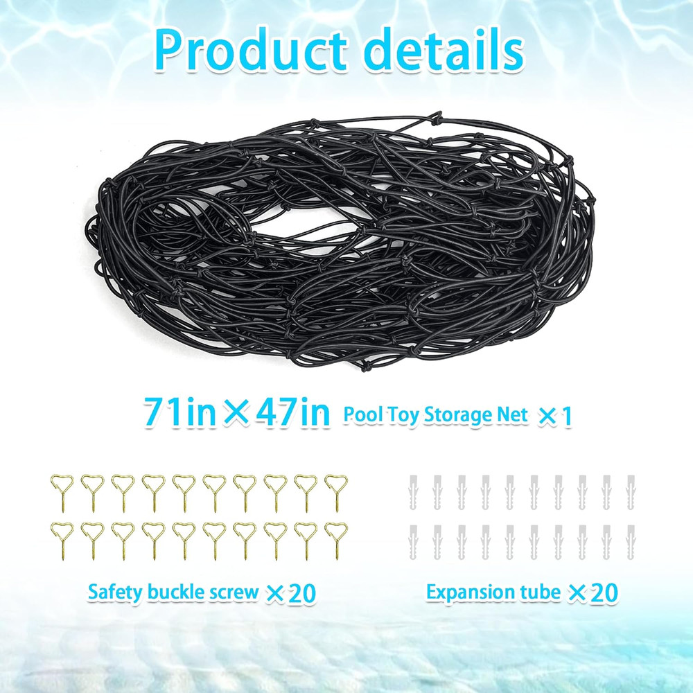 Extra Large Pool Toy Float Storage Net