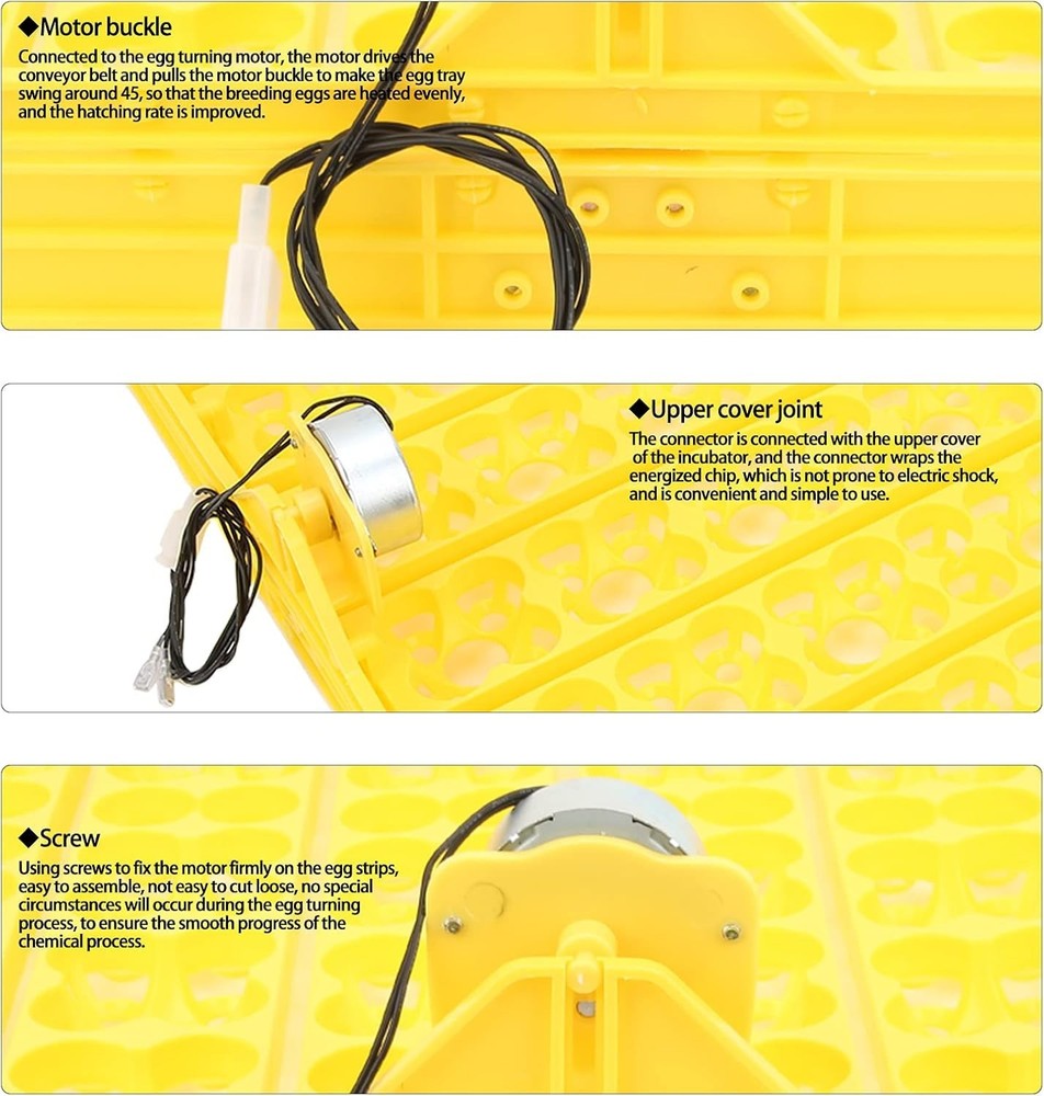 Automatic Egg Turning Tray, Mini Incubator Hatcher Automatic Egg Turning Tray...