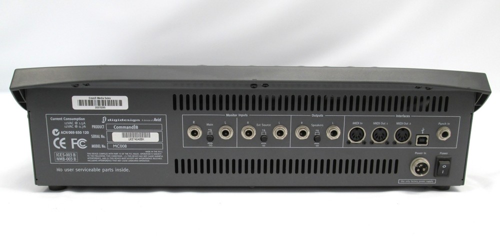 Digidesign Focusrite Command 8 Mixing Controller DAW Control Surface & PSU