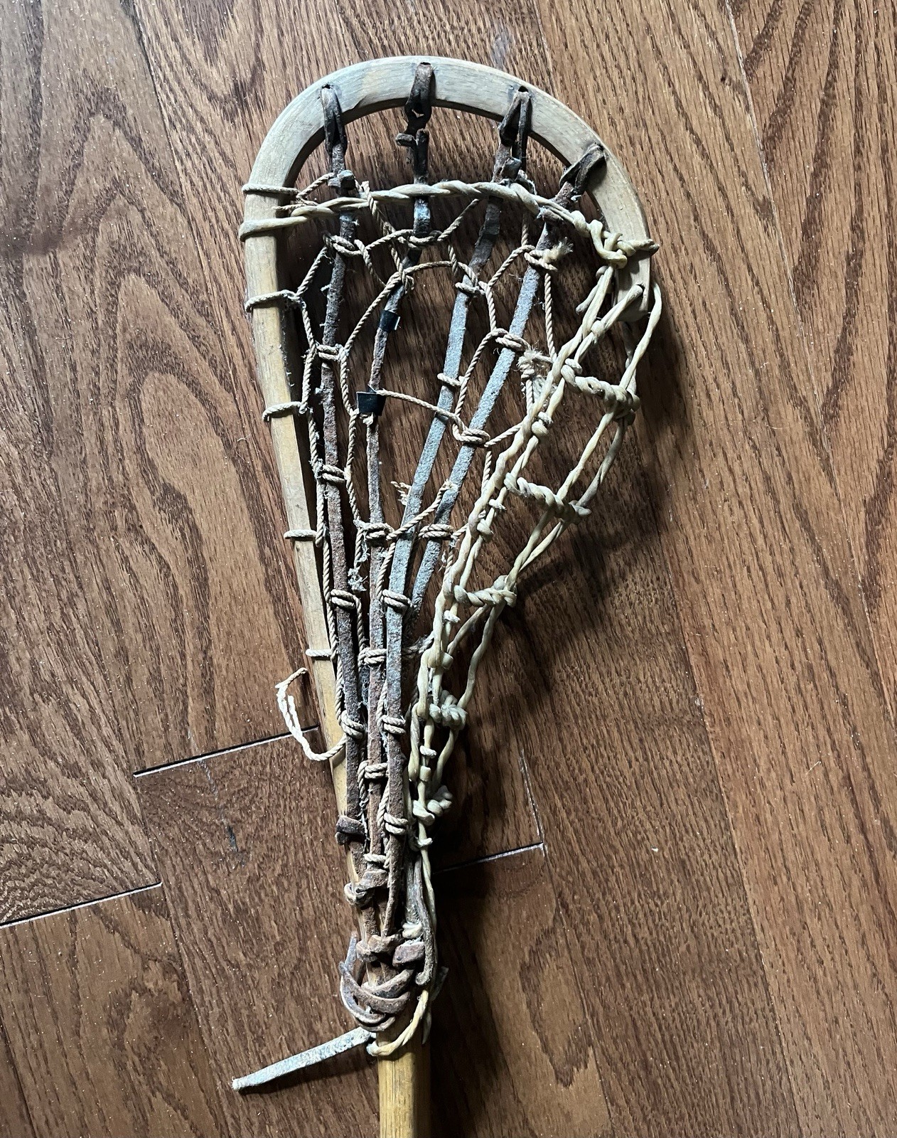 Vintage Youth/Mite Canadian Wood Box Lacrosse Stick - 32”