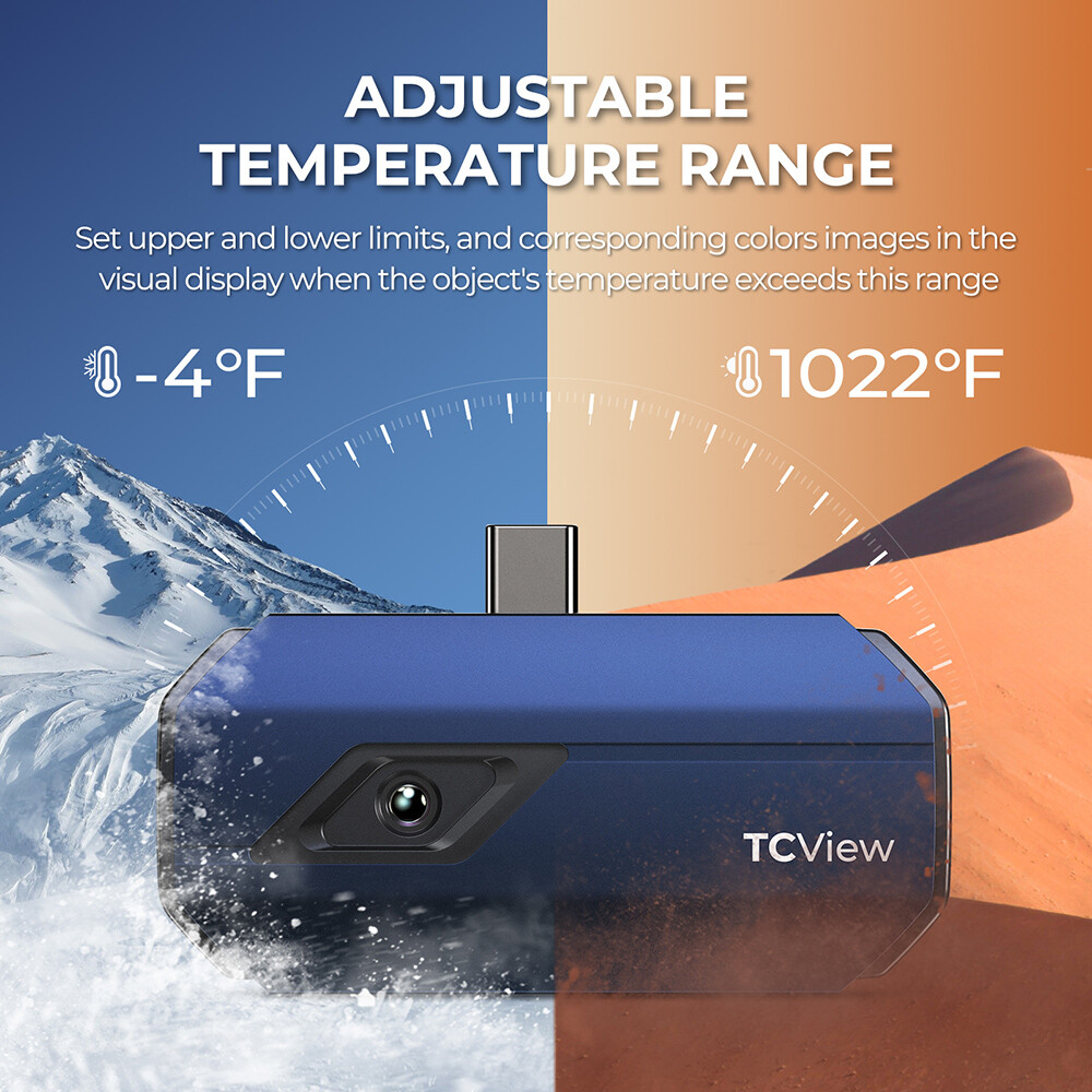 TOPDON TC001 IR Resolution 256*192 Pixels Thermal Camera for for Android Devices