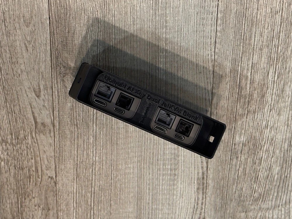 JetKVM Dual Adapter Insert for AI Key Rack Mount