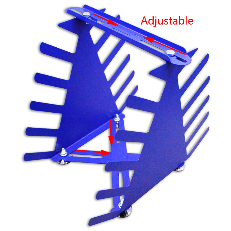 TECHTONGDA 5 Layers Desktop Screen Printing Squeegee and Scraper Rack