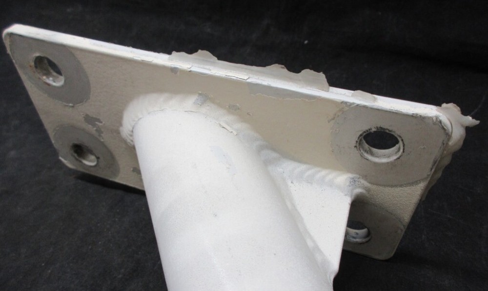 SECURITY CAMERA WALL BRACKET, 12.5" H X 2" OD, WITH MOUNT PLATE