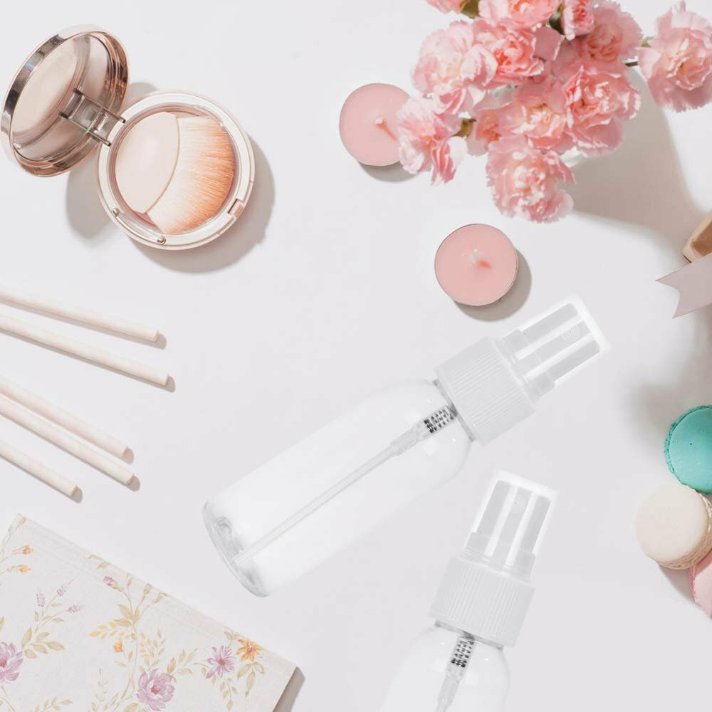 1-200PC 30ml/60ml Travel Spray Bottle Plastic Transparent Perfume Empty Atomizer