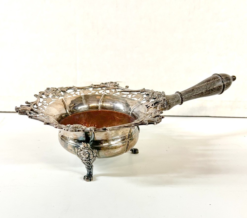 19th Century Dutch Silver footed Brazier with copper lining