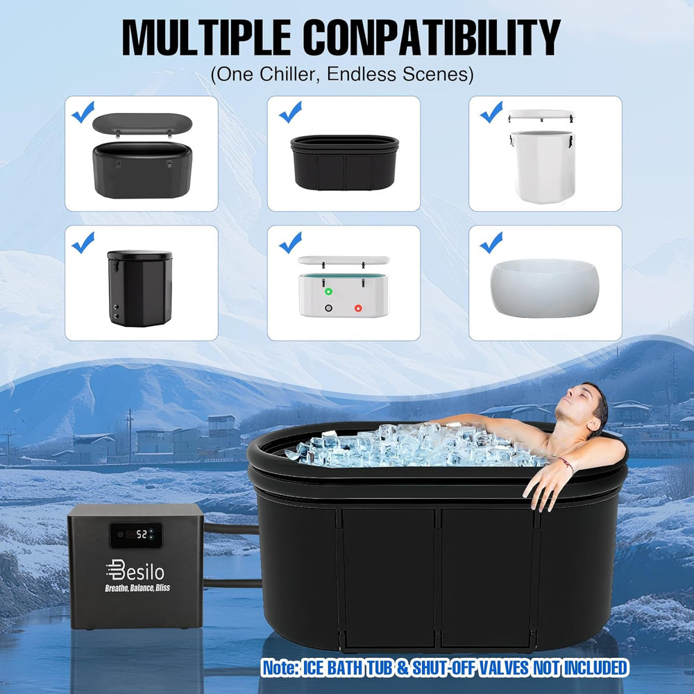 Ice Bath Water Chiller 1/3HP with Pump & Filter – Fast Cooling