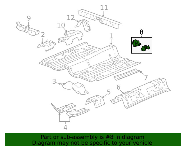 Genuine GM Seat Support 15276711