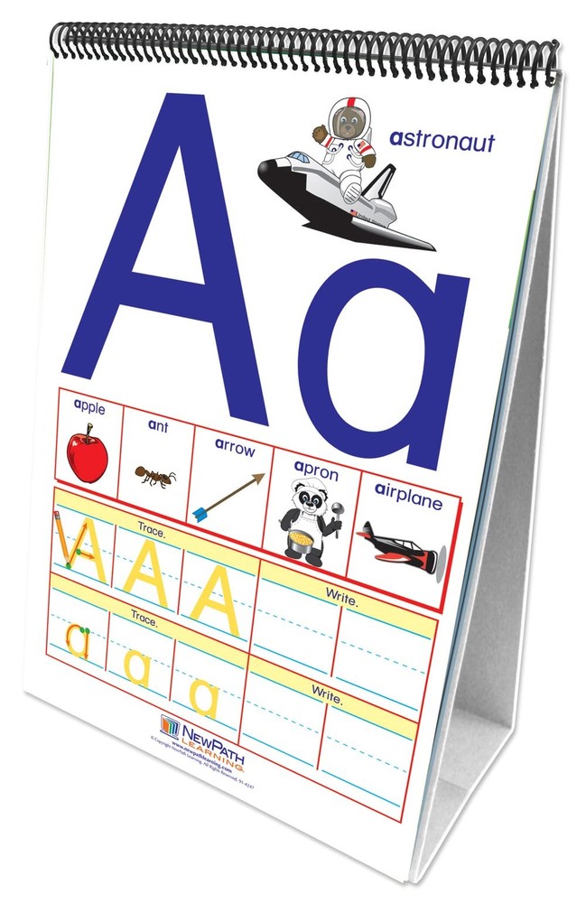 NewPath Learning Alphabet Curriculum Mastery Flip Chart Set - Early Childhood