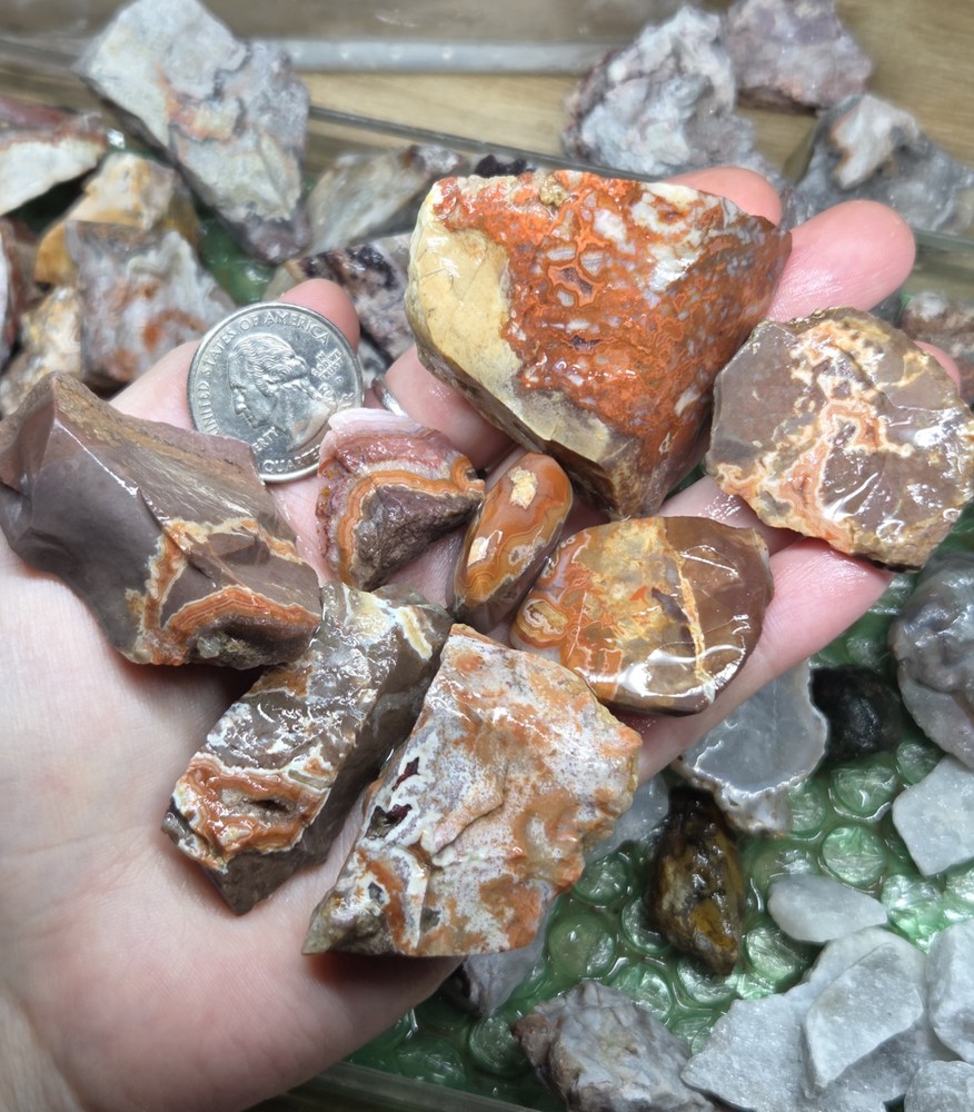 Mix Agate Rough 2 LB Lot - A5