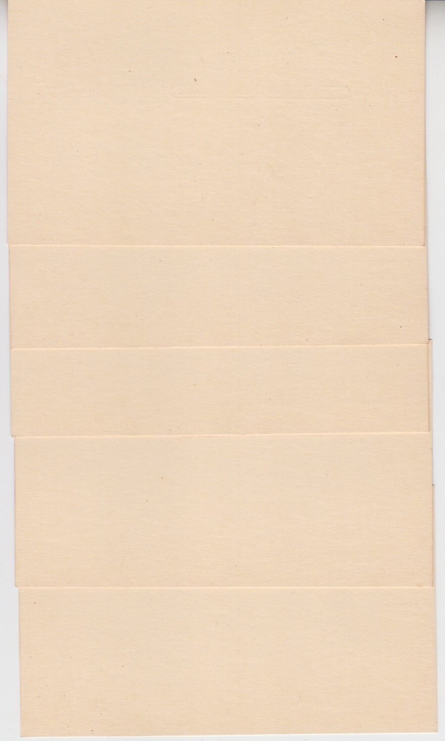 Ben Franklin Prepaid Postal Stationary Cards. 2 Cent. US UX38. 5 unused cards.